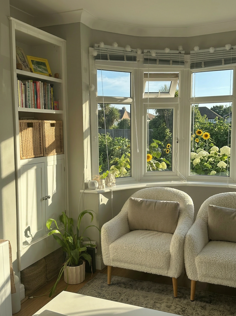 Bay Window Reading Nook — after